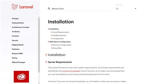 documentazione laravel.